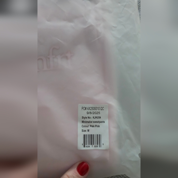 Comfrt Minimalist Sweatpants Pale Pink Size Medium - Picture 4 of 6